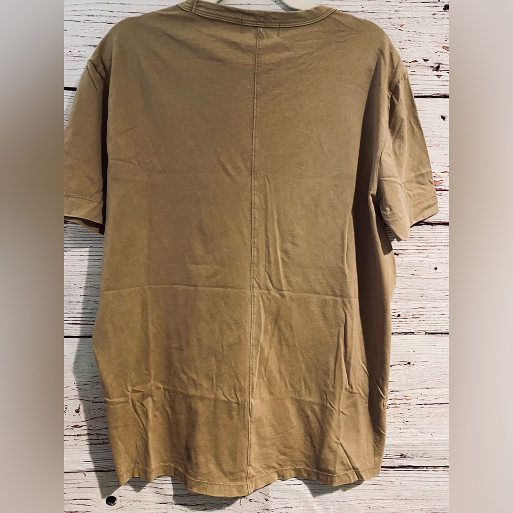 BANANA REPUBLIC MENS SOFT WASH TEE / WHISKEY - Picture 10 of 16